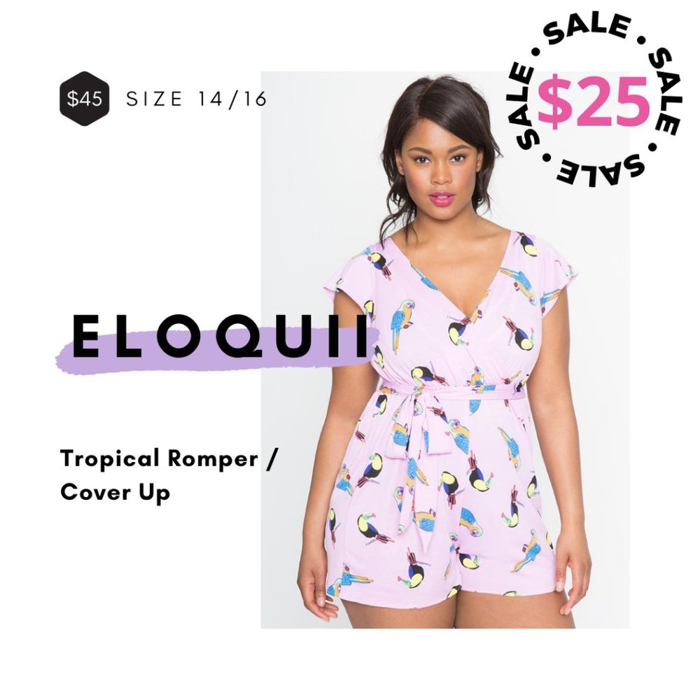 *HOLD* Eloquii Tropical Coverup/Romper